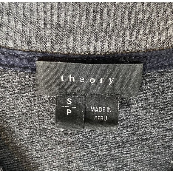 Theory Sz S Gray Knit Crew Neck Tunic - Picture 8 of 8